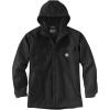 Carhartt Men’s Rain Defender Relaxed Fit Heavyweight Hooded Shirt Jac(Black)