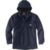 Carhartt Men’s Rain Defender Relaxed Fit Heavyweight Hooded Shirt Jac(Navy)