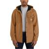 Carhartt Men’s Rain Defender Relaxed Fit Heavyweight Hooded Shirt Jac(Oiled Walnut Heather)
