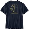 Carhartt Men’s Relaxed Fit Lightweight Short-Sleeve Pocket Camo Graphic T-Shirt(Navy)