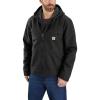 Carhartt Men’s Relaxed Fit Washed Duck Sherpa-Lined Jacket(Black)