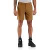 Carhartt Mens Rugged Flex Relaxed Fit 8in Canvas Work Short(Carhartt Brown)