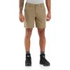 Carhartt Mens Rugged Flex Relaxed Fit 8in Canvas Work Short(Dark Khaki)
