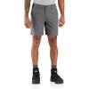 Carhartt Mens Rugged Flex Relaxed Fit 8in Canvas Work Short(Steel)
