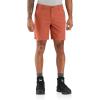 Carhartt Mens Rugged Flex Relaxed Fit 8in Canvas Work Short(Terracotta)