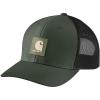 Carhartt Mens Rugged Flex Twill Mesh-Back Logo Patch Cap(Forestry Green)