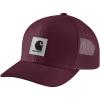 Carhartt Mens Rugged Flex Twill Mesh-Back Logo Patch Cap(Port)