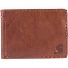 Carhartt Men’s Rugged Patina Leather Wallets, Available in Multiple Styles and Colors(Brown (Bifold))