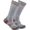 Carhartt Men’s SB2072M Midweight Synthetic-Wool Blend Boot Sock 2-Pack(Grey)