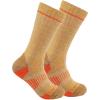 Carhartt Men’s SB2072M Midweight Synthetic-Wool Blend Boot Sock 2-Pack(Khaki)