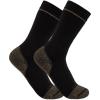 Carhartt Men’s SB5552M Midweight Cotton Blend Steel Toe Boot Sock 2-Pack(Black)