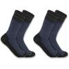 Carhartt Men’s SB7742M Heavyweight Synthetic-Wool Blend Boot Sock 2-Pack(Denim)