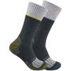 Carhartt Men’s SC0012M Force® Midweight Steel Toe Crew Sock 2-Pack(Assorted 2 White)