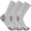 Carhartt Men’s SC6203M Midweight Cotton Blend Crew Sock 3-Pack(Grey)