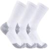 Carhartt Men’s SC6203M Midweight Cotton Blend Crew Sock 3-Pack(White)