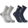 Carhartt Men’s SC9972M Midweight Logo Crew Sock 2-Pack(Assorted 2)
