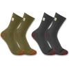 Carhartt Men’s SC9972M Midweight Logo Crew Sock 2-Pack(Assorted)
