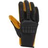 Carhartt Men’s Storm Defender Insulated Leather Knuckle Guard Glove(Black Barley)
