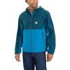 Carhartt Mens Storm Defender Relaxed Fit Lightweight Packable Jacket(Night Blue/Marine Blue)