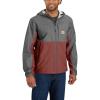 Carhartt Mens Storm Defender Relaxed Fit Lightweight Packable Jacket(Steel/Apple Butter)