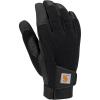 Carhartt Men’s Synthetic Leather High Dexterity Touch Sensitive Secure Cuff Glove(Black)