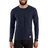 Carhartt Men’s UL0171M Force® Lightweight Stretch Grid Base Layer Crewn(Navy)
