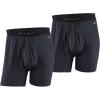 Carhartt Men’s UU0196M Force® Stretch Jersey 5 Inch Boxer Brief 2-Pack(Black)