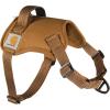 Carhartt Nylon Duck No Pull Dog Harness, Fully Adjustable Dog Harness with Quick Control Handle and Reflective Accents, Carhartt Brown, Large(Carhartt Brown)