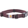 Carhartt Nylon Webbing Dog Collar, Fully Adjustable W/Durable Side Release Buckle, Hunter Orange, Large(Deep Wine)