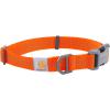 Carhartt Nylon Webbing Dog Collar, Fully Adjustable W/Durable Side Release Buckle, Hunter Orange, Large(Hunter Orange)