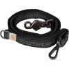 Carhartt Pet Durable Nylon Webbing Shock Absorbing Leash for Dogs, Reflective Stitching for Visibility, Carhartt Brown (Shock Absorbing), Large(Black)