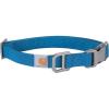 Carhartt Pet Fully Adjustable Webbing Collars for Dogs, Reflective Stitching for Visibility, Blanket Stripe, Large(Marine Blue (Nylon Canvas & Webbing))