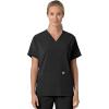 Carhartt Scrubs C13110 Women’s Force® Cross-Flex Modern Fit Oversized V(Black)