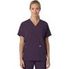 Carhartt Scrubs C13110 Women’s Force® Cross-Flex Modern Fit Oversized V(Black Plum)