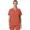 Carhartt Scrubs C13110 Women’s Force® Cross-Flex Modern Fit Oversized V(Dusty Cedar)