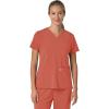 Carhartt Scrubs C13210 Women’s Force® Cross-Flex Modern Fit Flex Panel(Dusty Cedar)