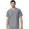 Carhartt Scrubs C16113 Force® Modern Fit V-Neck Top(Pewter)