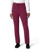 Carhartt Scrubs for Women, Force Crossflex StraightLeg Cargo Pants with Drawstring and 7 Pockets(Wine)