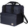 Carhartt Thick Foam Fully Insulated Cold Front Coolers, Premium Ice Retention, Durable Water Resistant Material W/Front Zippered Pocket(Bluestone)