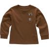Carhartt Toddler Boys’ Long Sleeve Screen T-Shirt, Tool Pocket Brown, 3 Years