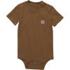 Carhartt Unisex Baby, Short-sleeve Bodysuit Pocket T-shirt(Carhartt Brown)