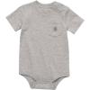 Carhartt Unisex Baby, Short-sleeve Bodysuit Pocket T-shirt(Grey Heather)