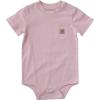 Carhartt Unisex Baby, Short-sleeve Bodysuit Pocket T-shirt(Rose Quartz)