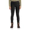 Carhartt Women’s Flame Resistant Force Fitted Midweight Utility Legging(Black)