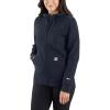 Carhartt Women’s Flame Resistant Force Relaxed Fit Midweight Zip-Front Sweatshirt(Navy)