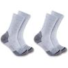 Carhartt Women’s Force Midweight Crew Sock 2 Pack(Grey)