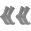 Carhartt Women’s Force Midweight Crew Sock 2 Pack(Heather Grey)