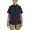 Carhartt Women’s Force Relaxed Fit Lightweight Short Sleeve Shirt(Navy)