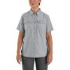 Carhartt Women’s Force Relaxed Fit Lightweight Short Sleeve Shirt(Steel)