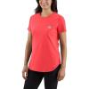 Carhartt Women’s Force Relaxed Fit Midweight Pocket T-Shirt(Coral Glow)